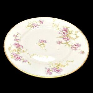 Antique Theodore Haviland Limoges France Antique Pink Floral 6.5" Plates c1903